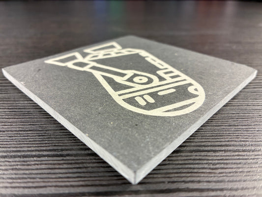 R2D2 Natural Slate Coaster