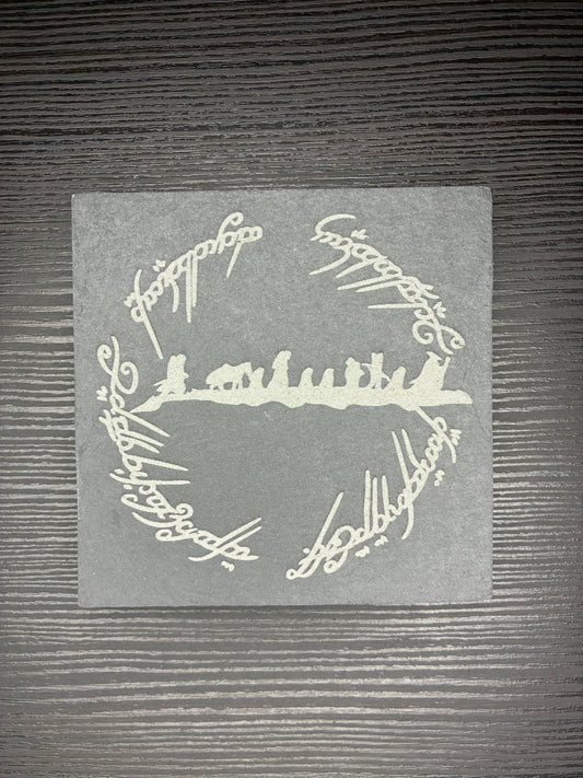 Lord of the Rings Natural Slate Coaster