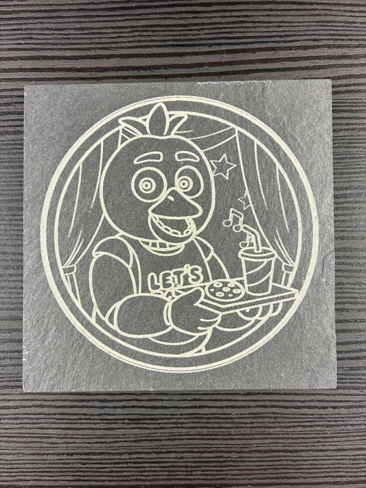 FNAF Foxy Natural Slate Coaster