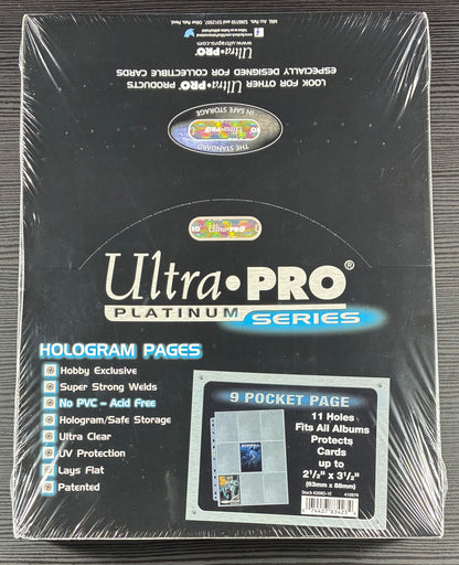Ultra Pro Platinum Series 9-Pocket Pages (100 in Sealed Box) for Standard Size Cards