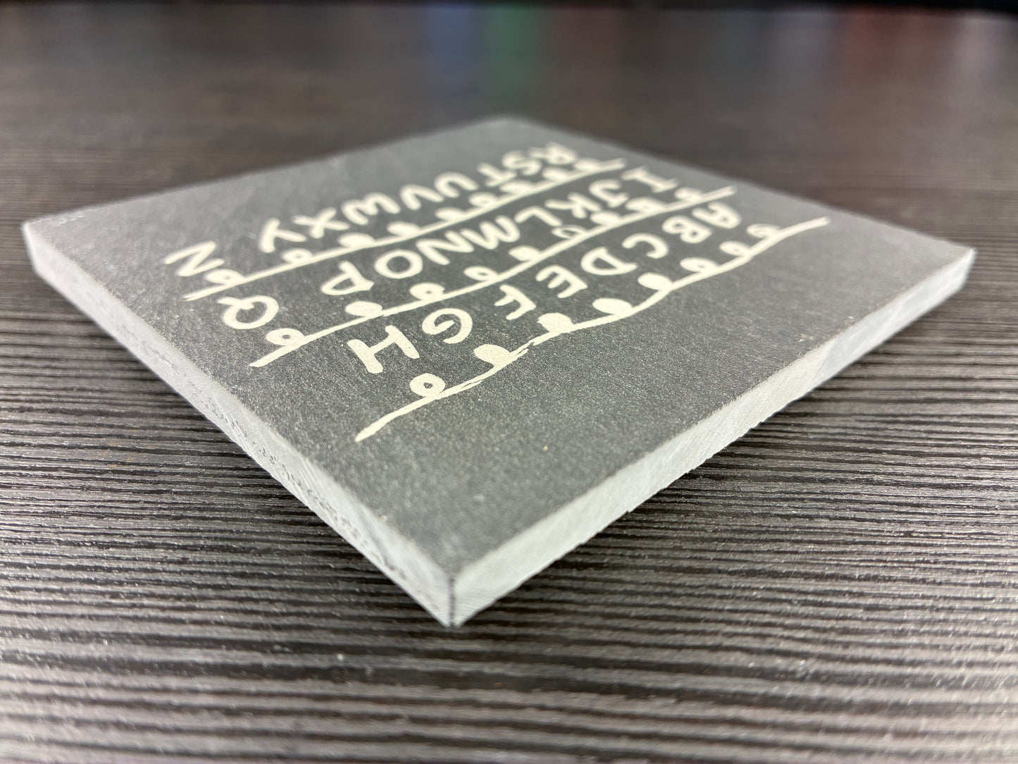 Stranger Things Lights Natural Slate Coaster
