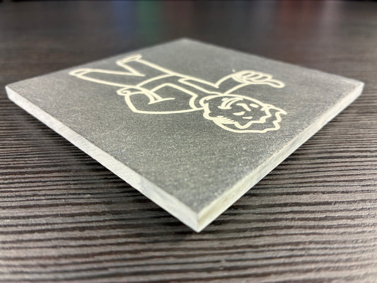 Pip Boy Natural Slate Coaster