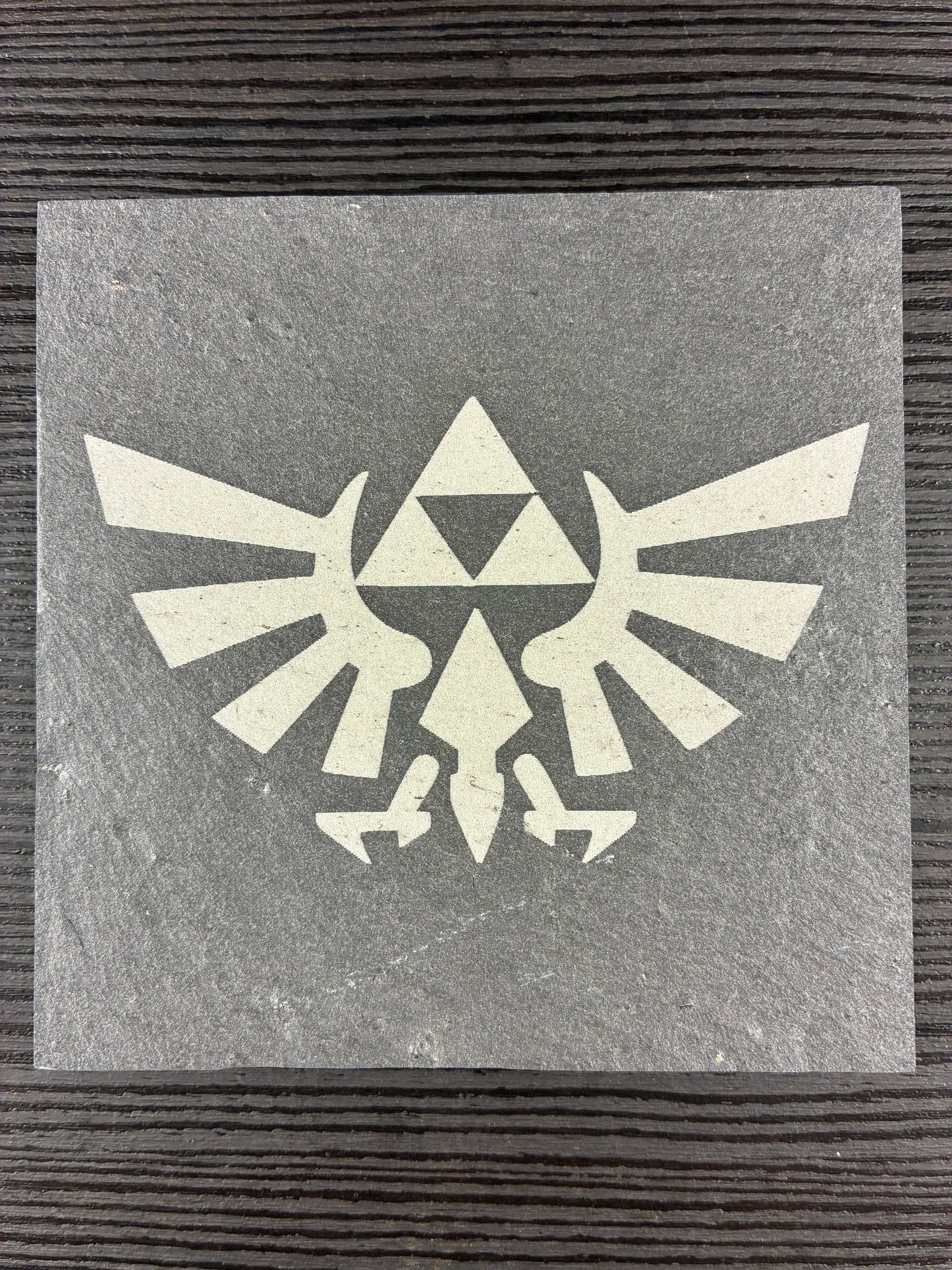 Triforce Natural Slate Coaster