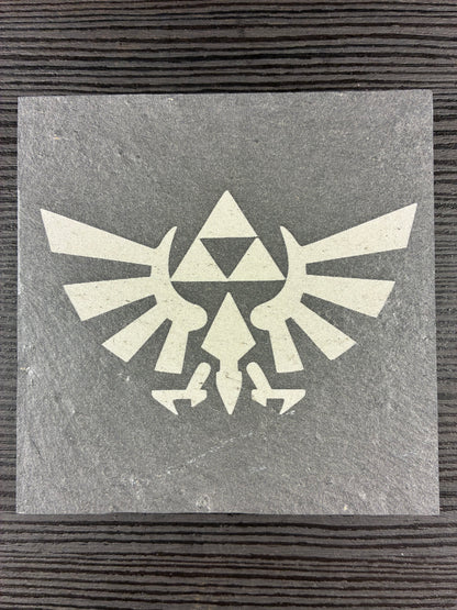 Triforce Natural Slate Coaster