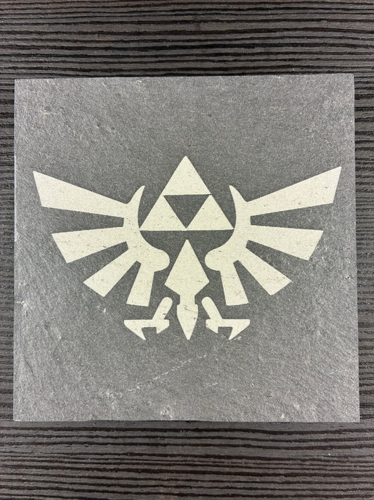 Triforce Natural Slate Coaster