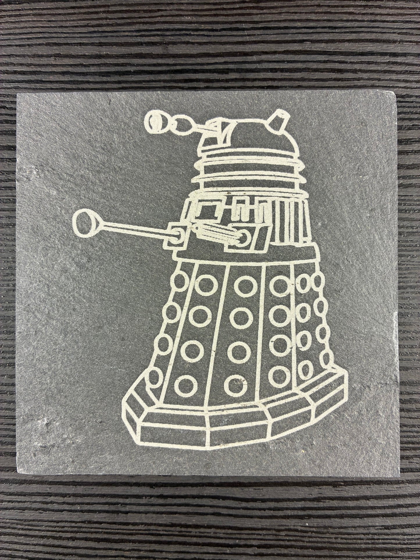 Dalek Natural Slate Coaster